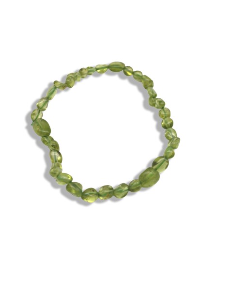Natural Peridot Snowflake Crystal Bracelet