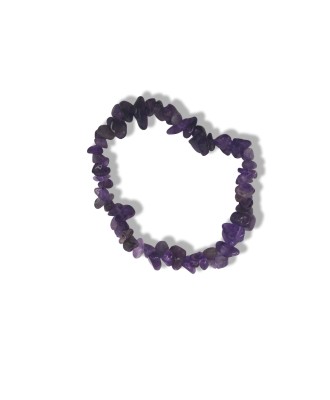 Natural Amethyst Snowflake Crystal Bracelet