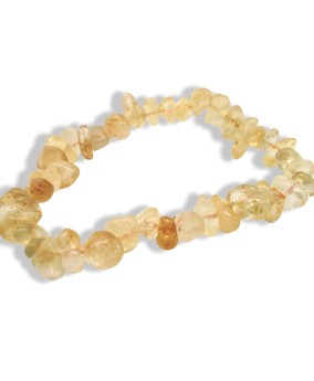 Natural Citrine Snowflake Crystal Bracelet