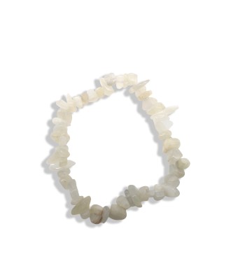 Natural Moonstone Snowflake Crystal Bracelet